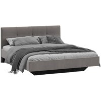 Кровать Трия Элис тип 1 с мягкой обивкой 160x200 (велюр мокко) — Chaika Market