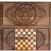 Шахматы/нарды Mkhitaryan Герб РФ DM020 - Изображение №3 — Chaika Market