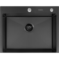 Кухонная мойка ARFEKA Eco AR 600*500 Black PVD Nano - Изображение №2 — Chaika Market