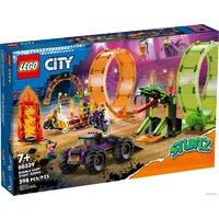 Конструктор LEGO City 60339 Трюковая арена Двойная петля — Chaika Market