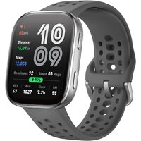 Умные часы Amazfit Bip 6 (серебристый, с серым силиконовым ремешком) — Chaika Market