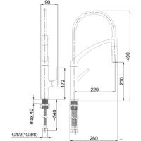 Смеситель Rubineta Ultima-50 (WT) - Изображение №2 — Chaika Market