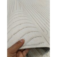 Ковер для жилой комнаты Radjab Carpet Сканди Сизаль Прямоугольник 10949A 12210RK (2x2.9, Krem/Krem) - Изображение №5 — Chaika Market