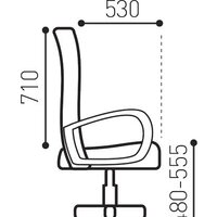Офисное кресло Brabix Heavy Duty HD-002 (кожзам, черный) - Изображение №8 — Chaika Market