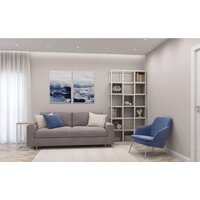 Стеллаж Hype Mebel Грос 105x210 (черный/дуб галифакс олово) - Изображение №3 — Chaika Market