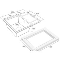 Кухонная мойка Paulmark Weimar PM216550-GRM - Изображение №3 — Chaika Market