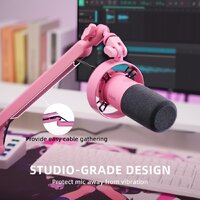 Проводной микрофон FIFINE T688 (розовый) - Изображение №10 — Chaika Market