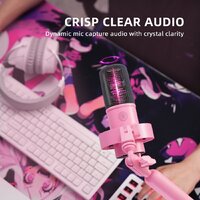 Проводной микрофон FIFINE T688 (розовый) - Изображение №11 — Chaika Market