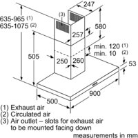 Кухонная вытяжка Bosch Serie 2 DWB96BC60 - Изображение №6 — Chaika Market
