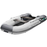 Моторно-килевая лодка Gladiator E380S (светло-серый/серый) — Chaika Market