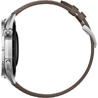 Умные часы Huawei Watch GT 6 46 мм (серебристый, с коричневым кожаным ремешком, международная версия) - Изображение №5 — Chaika Market