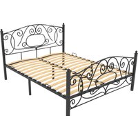 Кровать Князев Мебель Виктория 180x200 ВЯ.180.200.Ч (черный муар) — Chaika Market