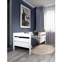 Кровать-тахта EcoWood Атланта 80x160 с ящиками ECO.001.00051.80-160.W - Изображение №4 — Chaika Market