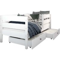 Кровать-тахта EcoWood Атланта 80x160 с ящиками ECO.001.00051.80-160.W - Изображение №2 — Chaika Market