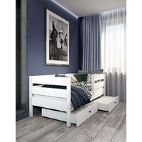Кровать-тахта EcoWood Атланта 80x160 с ящиками ECO.001.00051.80-160.W — Chaika Market