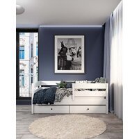 Кровать-тахта EcoWood Атланта 80x160 с ящиками ECO.001.00051.80-160.W - Изображение №3 — Chaika Market