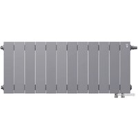 Биметаллический радиатор Royal Thermo PianoForte 300 Silver Satin (12 секций) нижнее подключение — Chaika Market