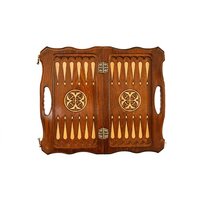 Шахматы/шашки/нарды Haleyan Резные 40 с ручкой kh130-4 - Изображение №4 — Chaika Market