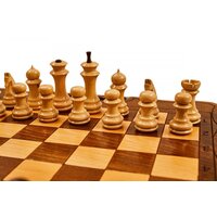 Шахматы/шашки/нарды Haleyan Резные 40 с ручкой kh130-4 - Изображение №9 — Chaika Market