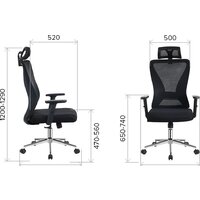 Офисное кресло Everprof Joy (сетка/черный) - Изображение №7 — Chaika Market