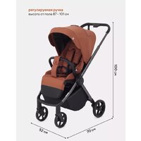 Коляска прогулочная «книга» Rant Golf RA101 (maroon brown) - Изображение №4 — Chaika Market