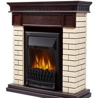 Портал Firelight Bricks Classic (камень бежевый/шпон темный дуб) - Изображение №2 — Chaika Market