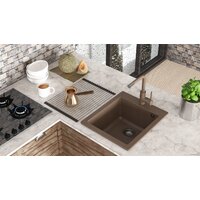 Кухонная мойка Aquasanita Simplex SQS100W (beige 110) - Изображение №11 — Chaika Market
