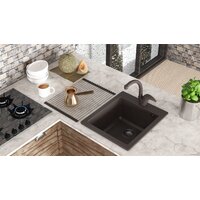 Кухонная мойка Aquasanita Simplex SQS100W (beige 110) - Изображение №12 — Chaika Market