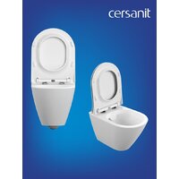 Унитаз подвесной Cersanit City Smart CO DPL EO Slim + VECTOR LP 64917 - Изображение №5 — Chaika Market