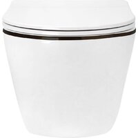 Унитаз подвесной Roxen Antares Black в комплекте с инсталляцией StounFix Dual Fresh 6 в 1 964755 (кнопка: черный матовый) - Изображение №5 — Chaika Market