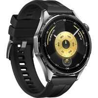 Умные часы Huawei Watch GT 6 46 мм (черный, с черным силиконовым ремешком, международная версия) - Изображение №3 — Chaika Market