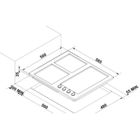 Варочная панель Korting HG630CTSB - Изображение №2 — Chaika Market
