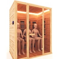 Инфракрасная сауна Шингарёв и Ко Прямая 3-местная - Изображение №4 — Chaika Market