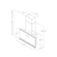 Кухонная вытяжка Elica Super Plat BL/F/80 - Изображение №3 — Chaika Market