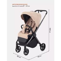 Коляска прогулочная «книга» Rant Golf RA101 (latte beige) - Изображение №4 — Chaika Market