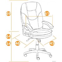 Офисное кресло TetChair Comfort LT кожзам (бежевый) - Изображение №17 — Chaika Market