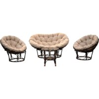 Набор садовой мебели BiGarden Романо BG5333/BG5334/BG5335 (коричневый/бежевый) — Chaika Market