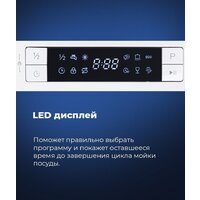 Отдельностоящая посудомоечная машина MAUNFELD MWF08B - Изображение №24 — Chaika Market