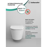 Унитаз подвесной Ambassador Ritz 233K19003RS - Изображение №8 — Chaika Market