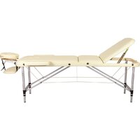 Массажный стол Atlas Sport складной 3-с алюминиевый 70 см (бежевый) - Изображение №2 — Chaika Market