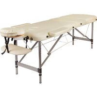 Массажный стол Atlas Sport складной 3-с алюминиевый 70 см (бежевый) - Изображение №3 — Chaika Market