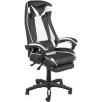 Игровое (геймерское) кресло Меб-ФФ MF-6056 (черный/белый) — Chaika Market