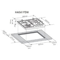Варочная панель ZorG HAG61 FDW black - Изображение №9 — Chaika Market