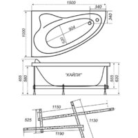 Ванна Triton Кайли 150x100 L - Изображение №8 — Chaika Market