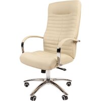 Офисное кресло CHAIRMAN 480 N (экокожа, Terra 101 бежевый) - Изображение №4 — Chaika Market