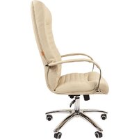 Офисное кресло CHAIRMAN 480 N (экокожа, Terra 101 бежевый) - Изображение №3 — Chaika Market