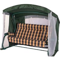 Садовые качели Удачная мебель Мерида премиум с подголовником (зеленый 334) — Chaika Market