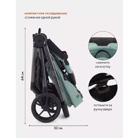 Коляска прогулочная «книга» Rant Golf RA101 (sage green) - Изображение №10 — Chaika Market