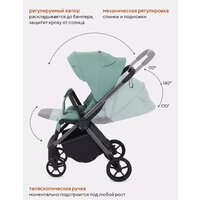 Коляска прогулочная «книга» Rant Golf RA101 (sage green) - Изображение №5 — Chaika Market