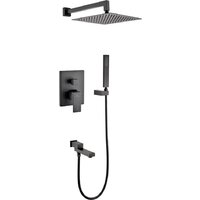 Душевая система  Grocenberg GB5089BL-1 (черный матовый) — Chaika Market